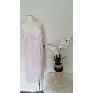 Lauren Conrad Runway S10 Fringe Embroidered Dress
